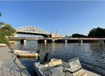 BU Bridge over the Grand Jct Bridge and the Charles River